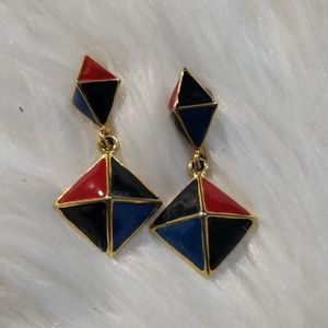 Womens multi colored earrings
